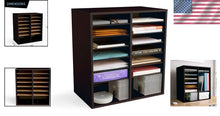 Load image into Gallery viewer, Sturdy Freestanding Wooden Organizer with Adjustable Shelves - Elegant Design