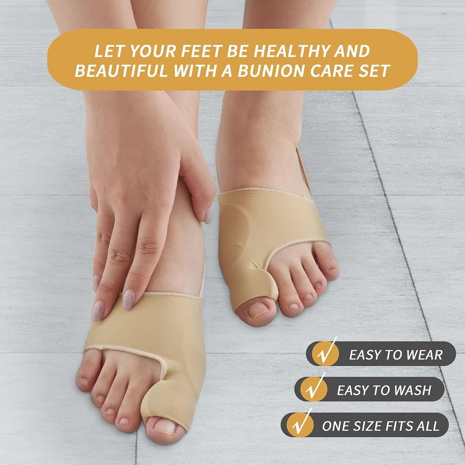 Breathable Bunion Corrector - 2PCS Adjustable Toe Straighteners for Adults