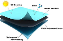 Load image into Gallery viewer, Small Waterproof Lounge Chair Covers - 600D Oxford Fabric in Beige &amp; Brown