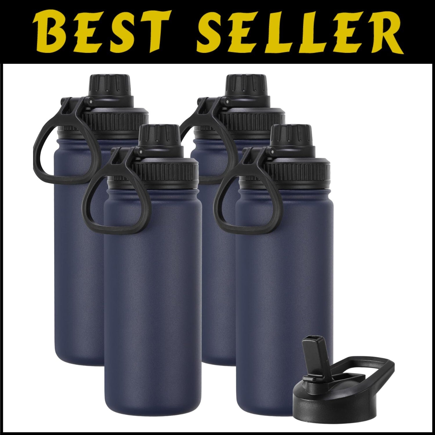 Stylish 16 oz Stainless Steel Kids Water Bottle - Perfect for School & Travel