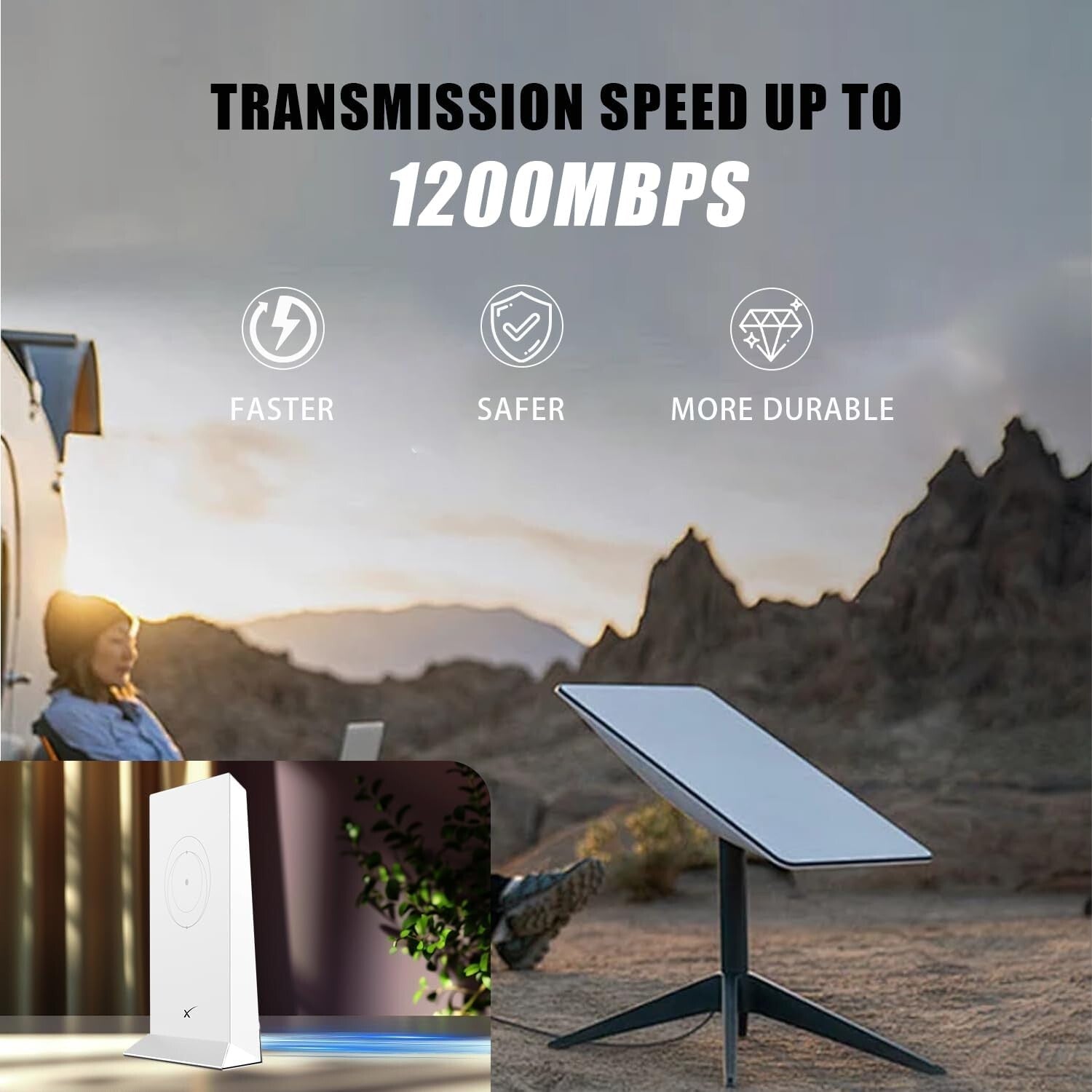 All-Weather 50FT Starlink Gen 2 Cable - Flexible & Durable for Fast Streaming