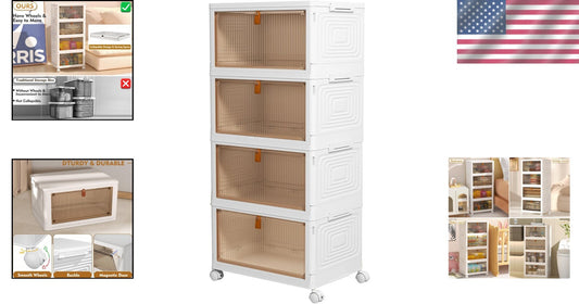Mobility Meets Functionality: 23QT Stackable Storage Bins with Lockable Wheels