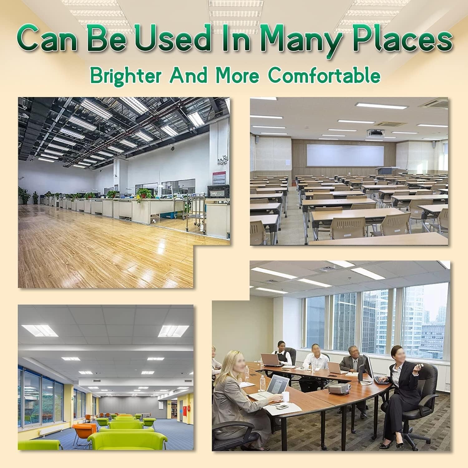 Energy Efficient! 4FT LED Retrofit Kit 36W Magnetic Mount - 5400 Lumens