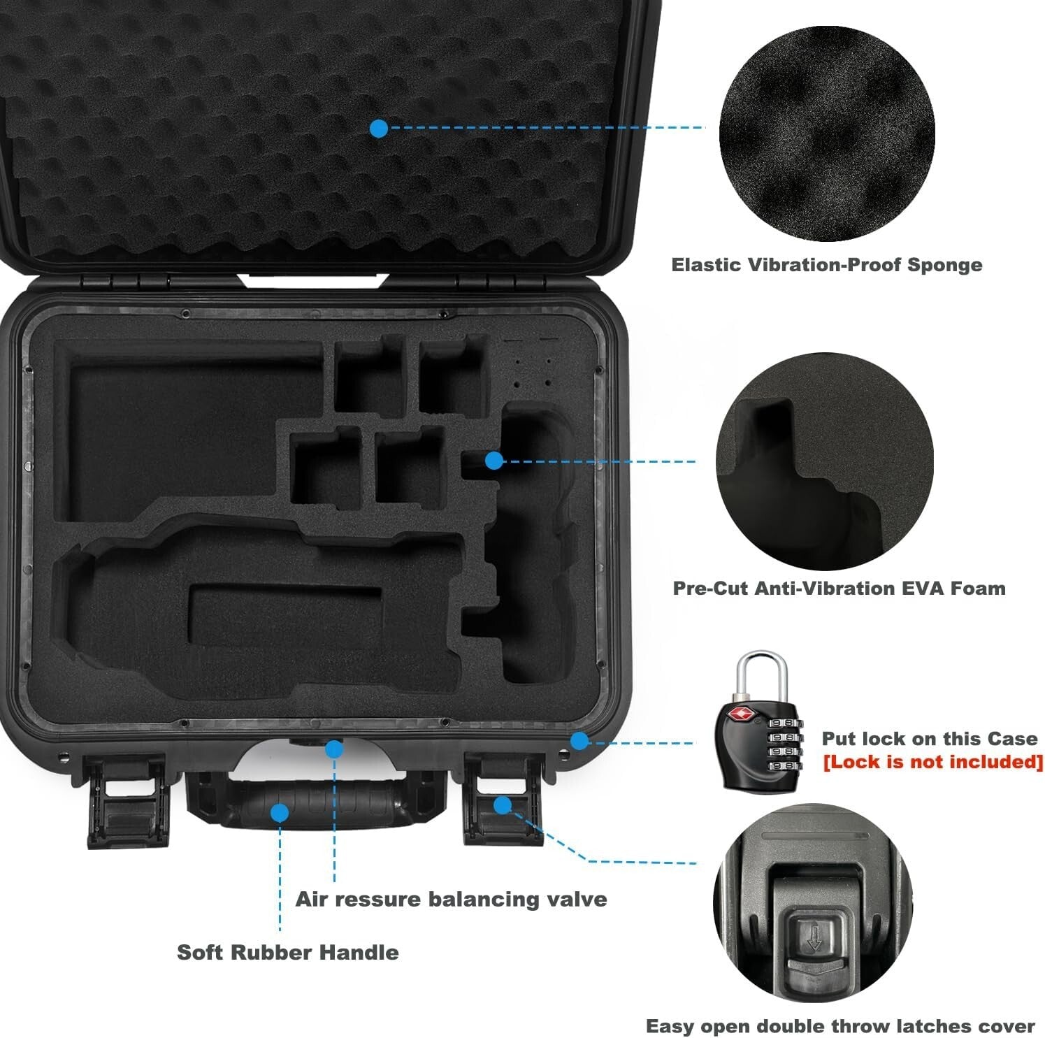 Heavy-Duty Carrying Case for DJI Mavic 3 Drone & Accessories - Shockproof Design