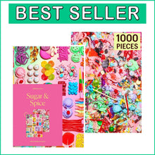 Load image into Gallery viewer, Sugar and Spice Double-Sided 1000-Piece Puzzle: A Vibrant Challenge for Adults