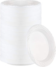 Load image into Gallery viewer, Versatile 800 Count White Plastic Plates - 6" Perfect for Birthdays &amp; Weddings