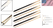 Load image into Gallery viewer, Versatile Hardwood 58-Inch Pool Cues - Polished Finish Set for Home &amp; Bar Gaming
