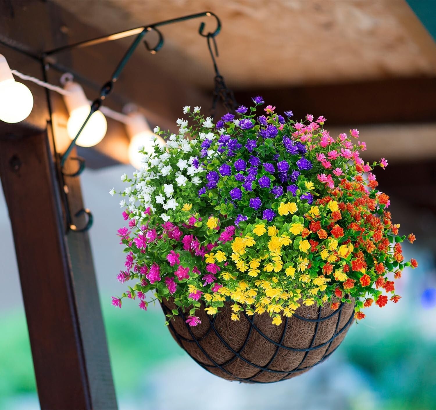 Vibrant 24 Bundles of Lifelike Boxwood Faux Flowers for Indoor & Outdoor Decor