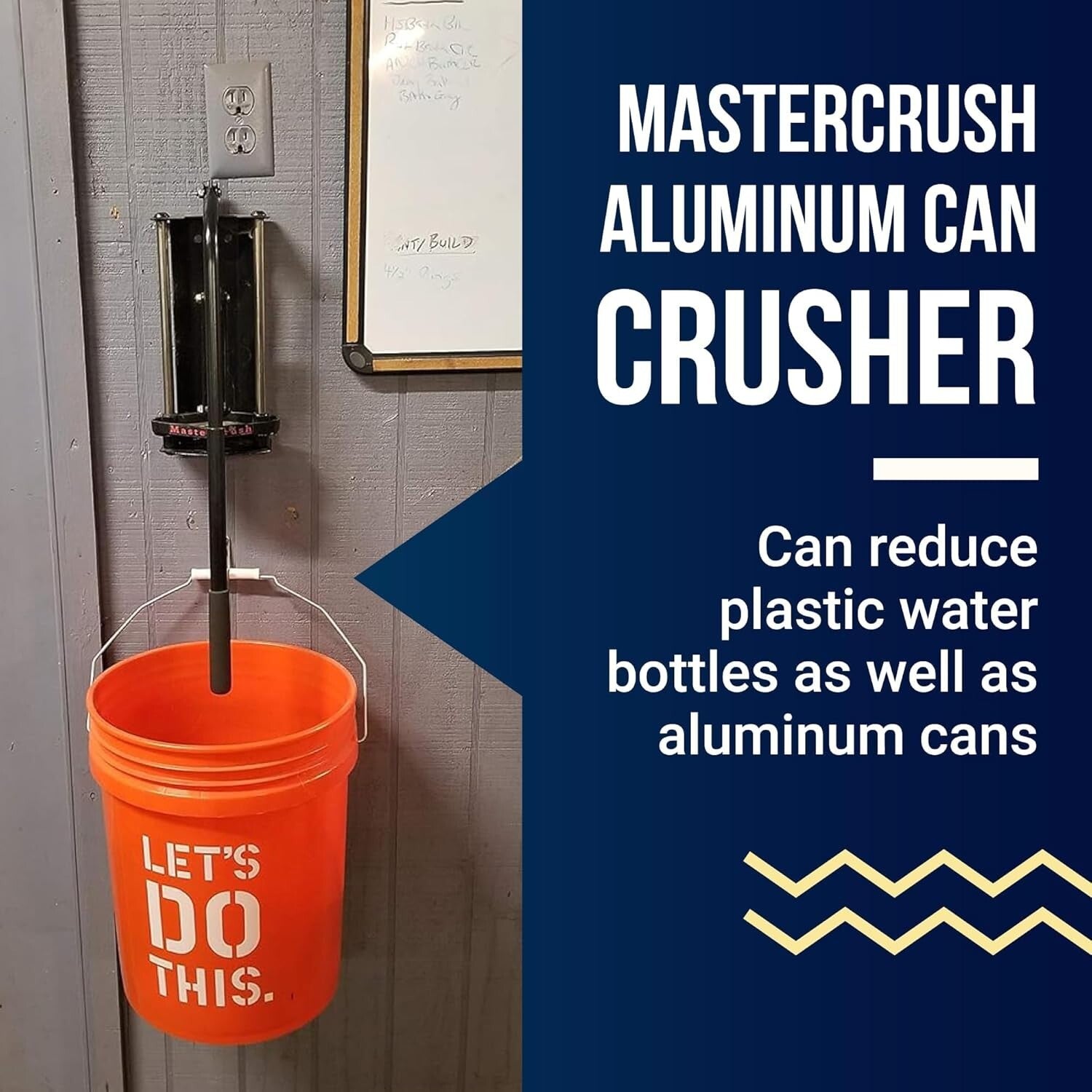 Robust Aluminum Can Crusher - Manual Wall Mounted Design for Efficient Recycling