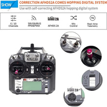 Load image into Gallery viewer, Bidirectional 2.4GHz AFHDS RC System: 6-Channel Transmitter &amp; Receiver Set
