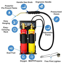 Load image into Gallery viewer, Heavy-Duty Oxypropane Cutting Torch Kit with Flint Lighter - Offers 5252°F Heat