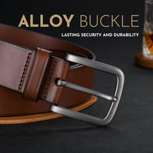 Load image into Gallery viewer, Handmade 1.5" Men's Top-Grain Leather Belt - Perfect Fit for Every Occasion
