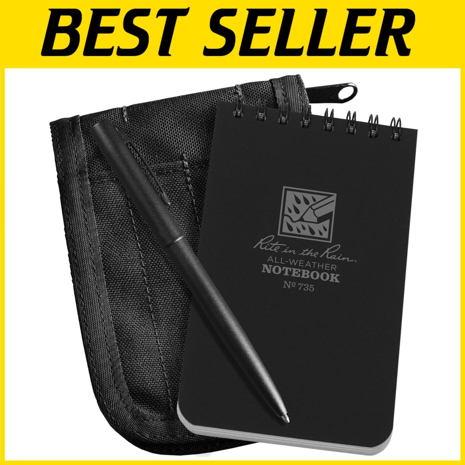 All-Weather 3" x 5" Writing Kit with CORDURA Fabric Notebook & Reliable Pen