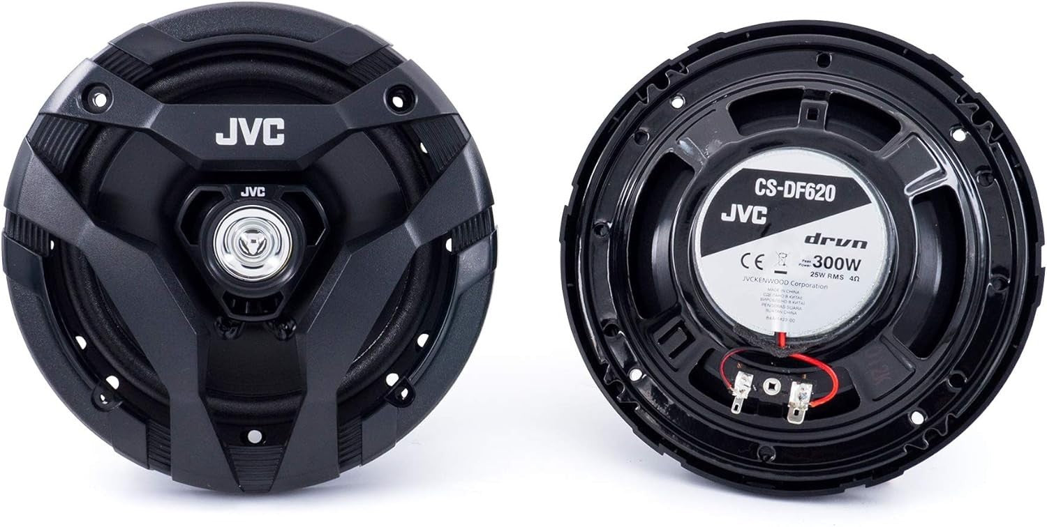 Entry Class 300W Coaxial Car Speakers - 6.5" Size with Complete Installation Kit