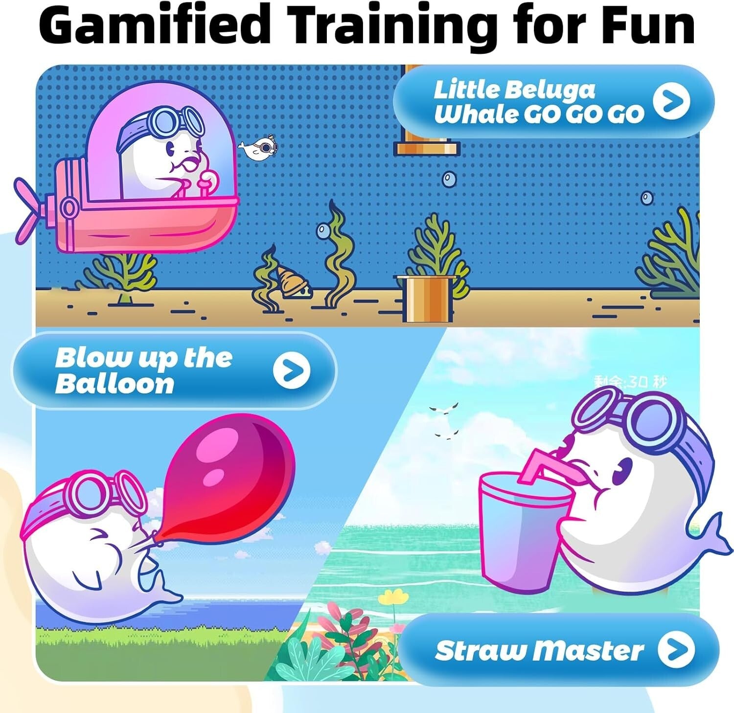 Breathing Trainer with Mobile App & Resistance Levels - Improve Lung Capacity