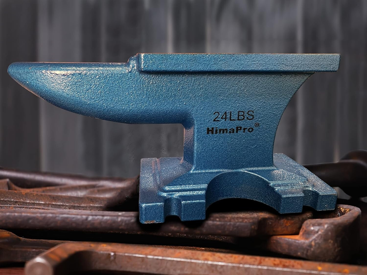 Heavy-Duty 24 lbs Cast Iron Anvil - Ideal for Blacksmithing & Jewelry Making