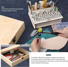 Load image into Gallery viewer, Versatile Leather Crafting Tools Set with Stamping &amp; Rivets for DIY Projects