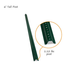 Load image into Gallery viewer, Pre-Drilled 6' U-Channel Sign Post Pack of 3 - Ideal for Easy Installation