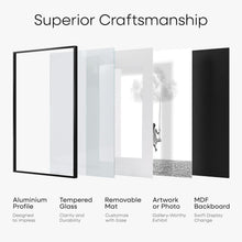 Load image into Gallery viewer, Modern Black 20x28 Picture Frame Set with Sawtooth Hangers for Wall Display