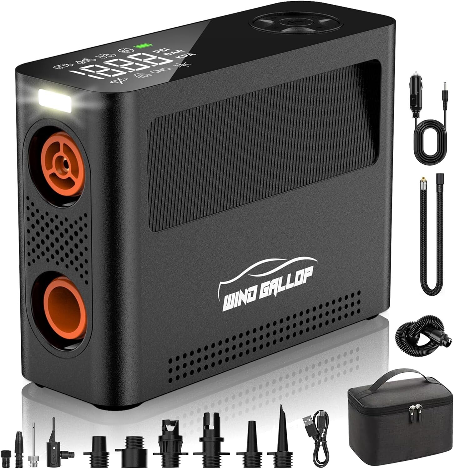 Portable 150 PSI Air Compressor with 8 Modes - Perfect for All Inflatable Needs