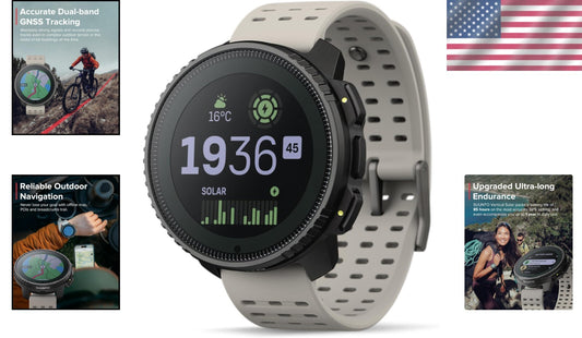 Vertical Solar GPS Adventure Watch - Premium 1.4-inch Touchscreen, 95+ Sport ...