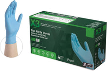 Load image into Gallery viewer, Industrial-Grade Blue Nitrile Gloves - Food-Safe, Powder-Free for Light Tasks