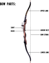 Load image into Gallery viewer, Noble 48/70 Inch Beginner Recurve Bow Kit - Complete with Arrows and Accessories