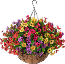 Load image into Gallery viewer, Stunning Artificial Hanging Flower Basket - Perfect for Indoor and Outdoor Use