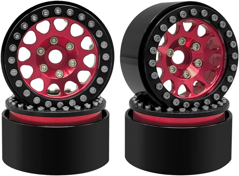 OGRC 1.9 Inch Aluminum Beadlock Wheels - Ideal for Traxxas & D90 Crawlers - 4PCS