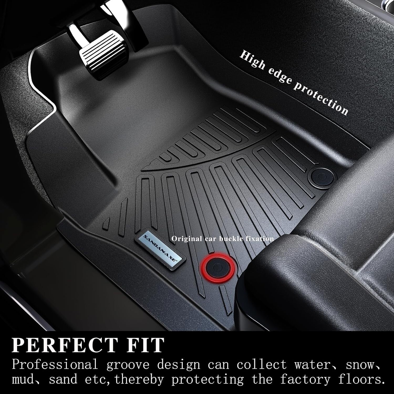 Durable Cargo and Floor Liners with Backrest Protection for 2024 Hyundai