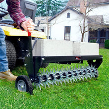 Load image into Gallery viewer, Versatile 40" Spike Aerator with 12 Tip Stars and Heavy-Duty Universal Hitch