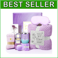 Load image into Gallery viewer, Lavender Scented Relaxation Spa Gift Basket Set for Women – Birthday &amp; Self Care