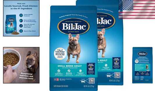 Balanced Nutrition Small Breed Dry Dog Food - 6lb Bags Featuring Real Chicken