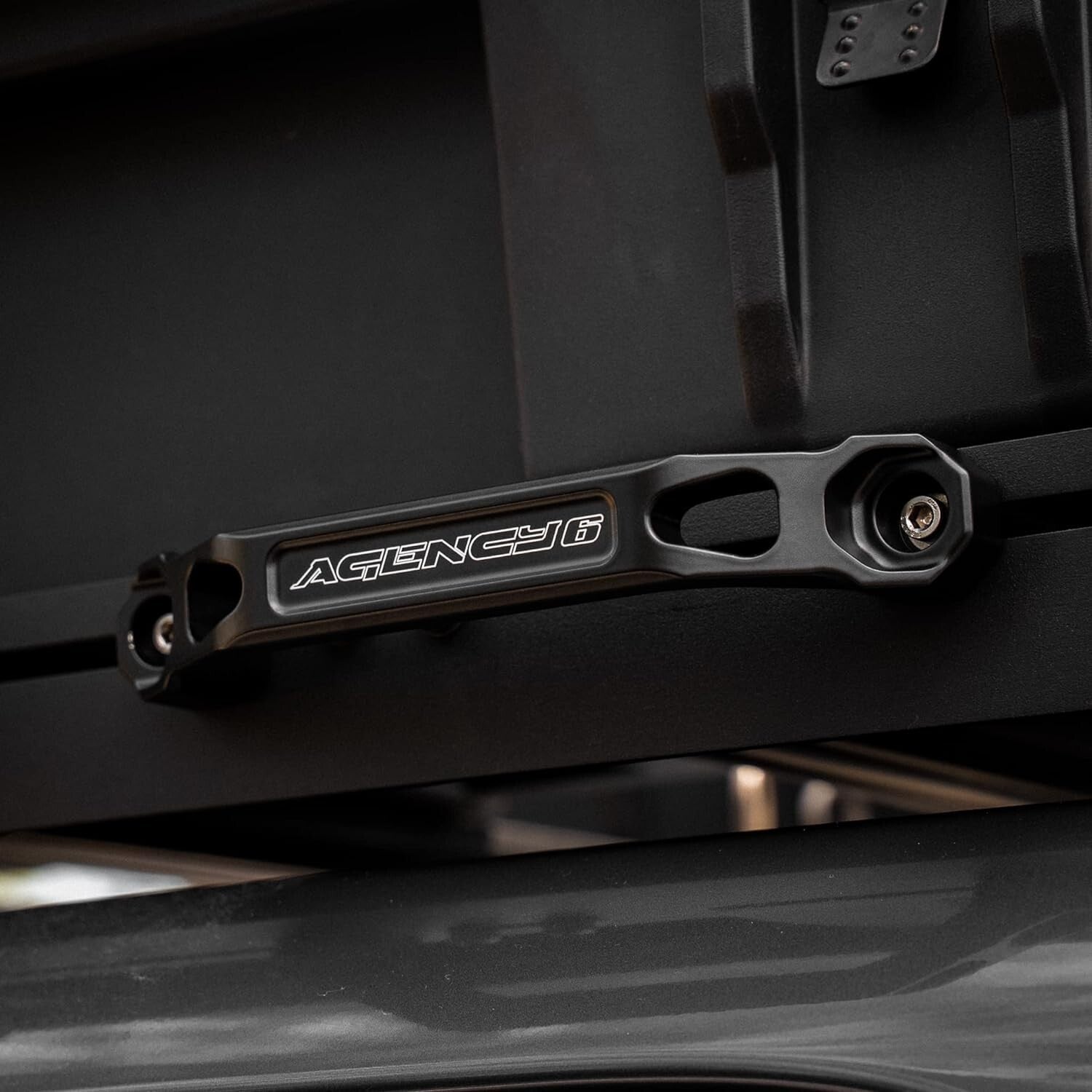 Universal Fit Roof Rack Handles - Durable Aluminum & Stainless Steel, Black