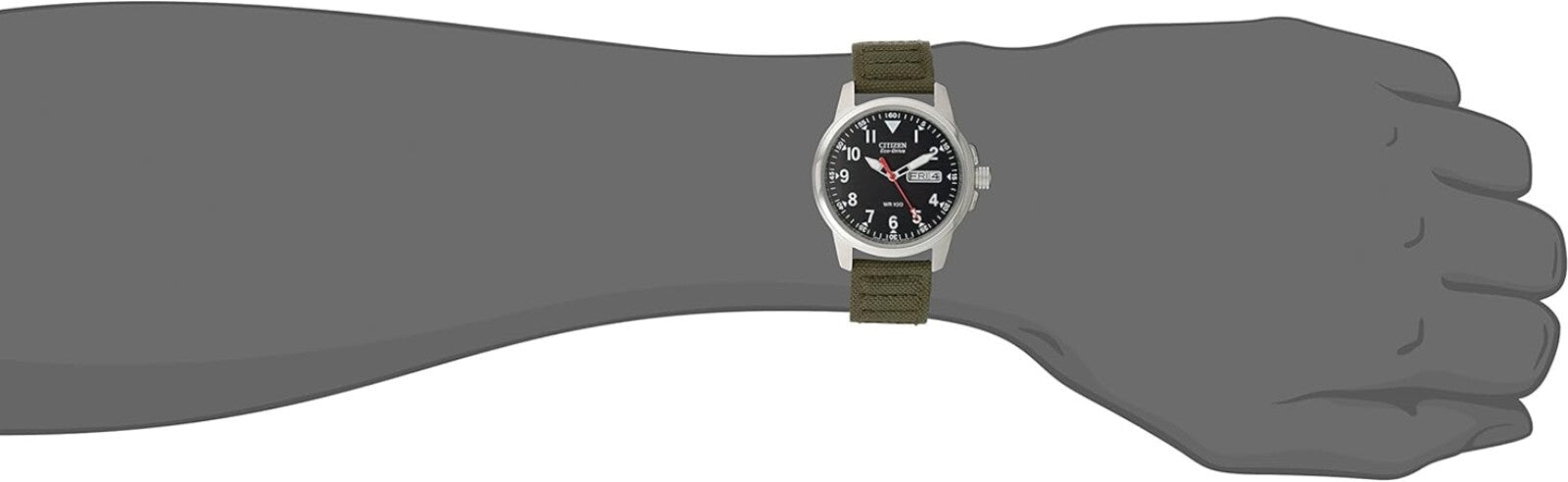 Men's Eco-Drive Weekender Watch - Rugged Stainless Steel & Olive Nylon Combo