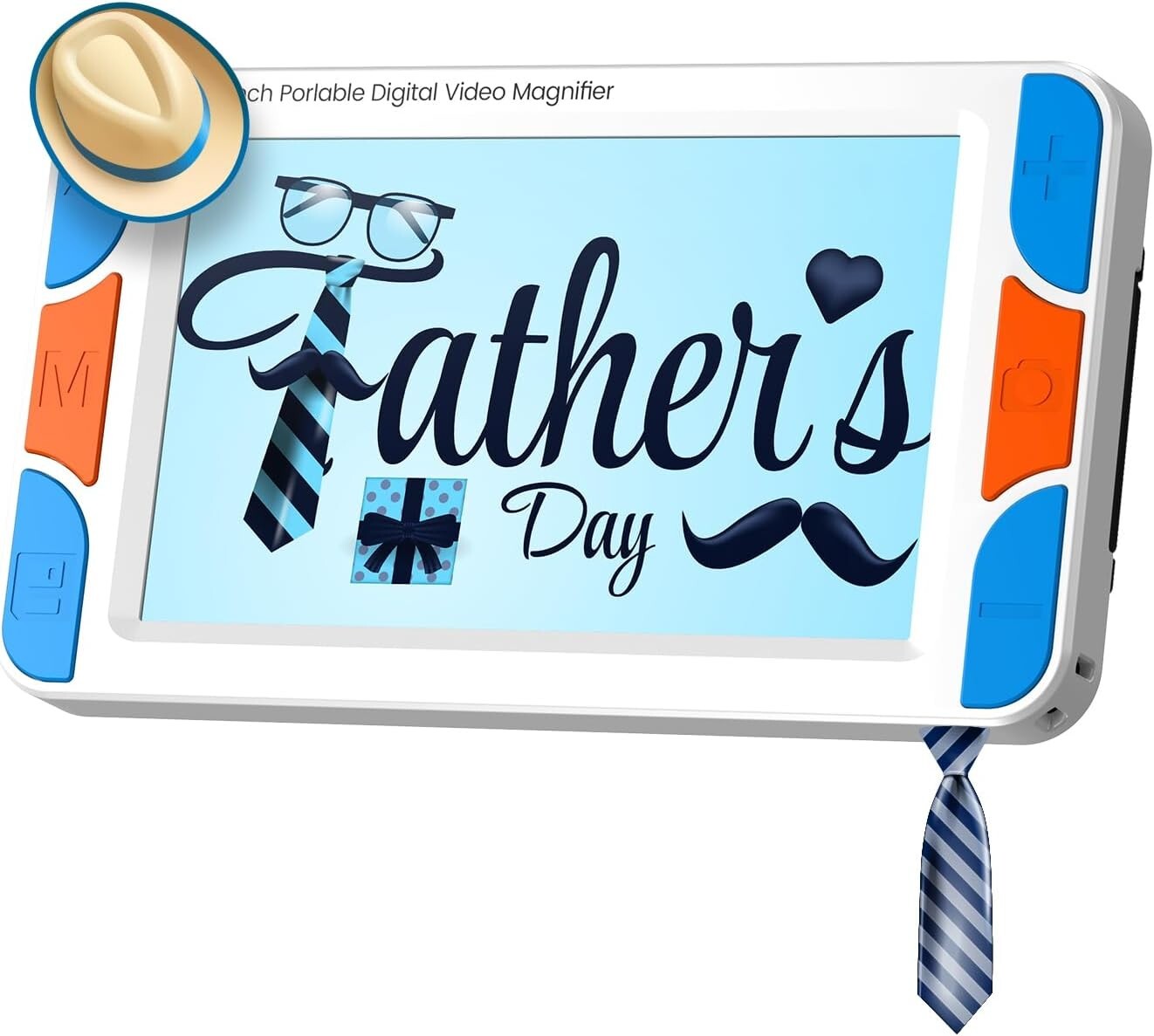 5-Inch Electronic Magnifier with TV Output, 17 Color Settings, & Photo Playback