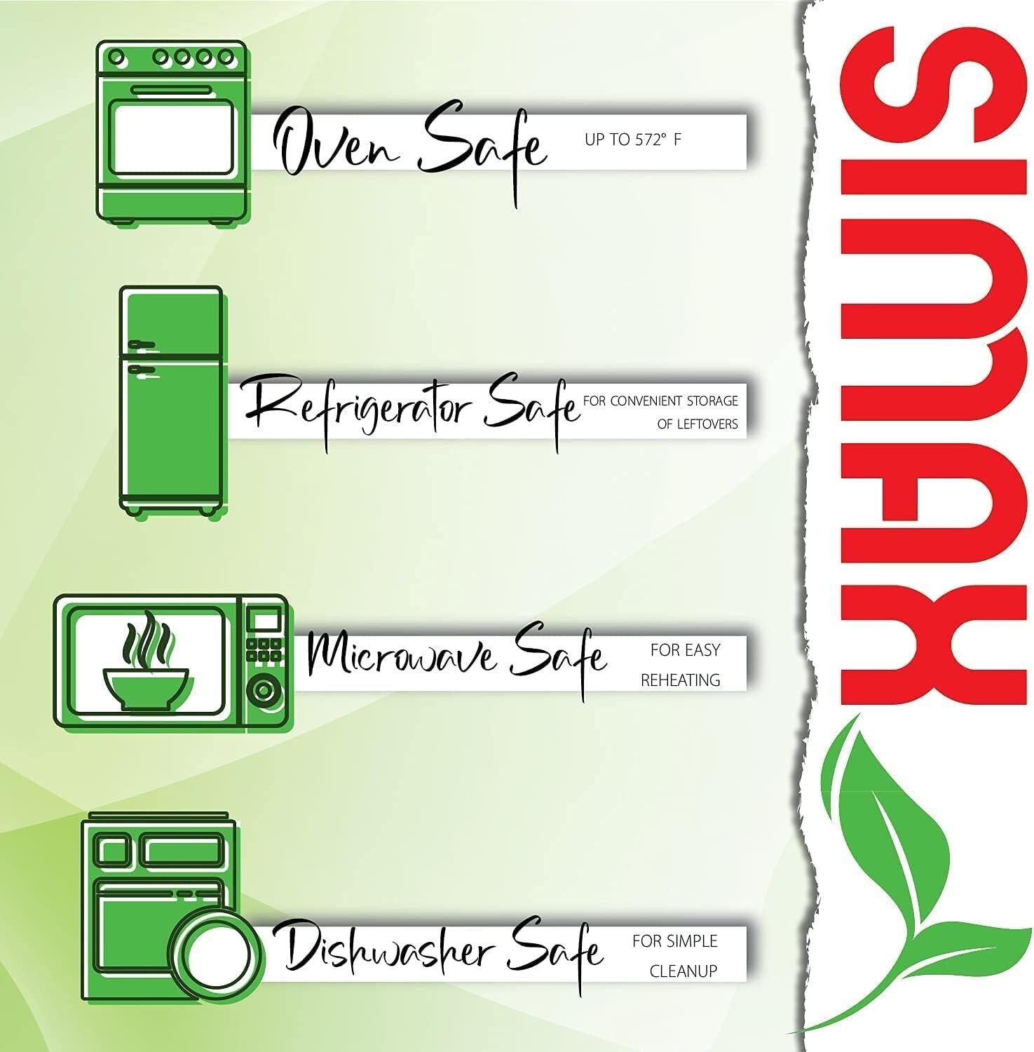 Durable 3-Quart Glass Casserole with Fitted Lid - Oven Safe & Shock Resistant