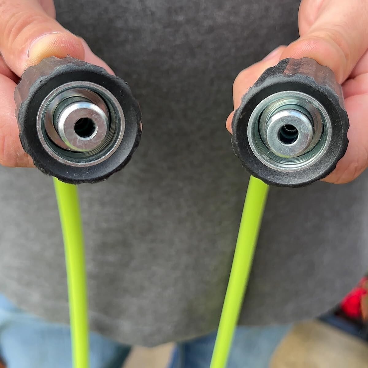 ZillaGreen 25 ft Pressure Washer Hose with M22 Fittings - 3100 PSI Flexibility