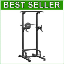 Load image into Gallery viewer, Sturdy Pull Up Bar &amp; Dip Station - 9 Height Settings for All Fitness Levels