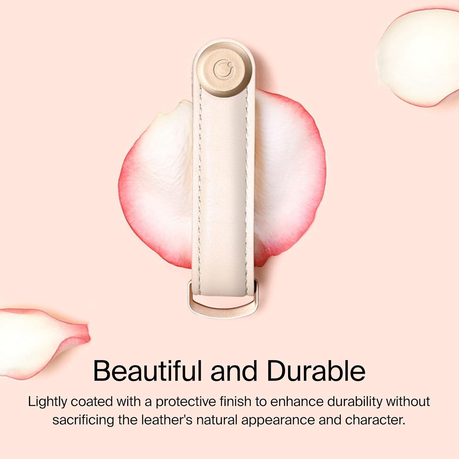 Durable Hand-Crafted Leather Key Holder with Stainless Steel Locking Mechanism