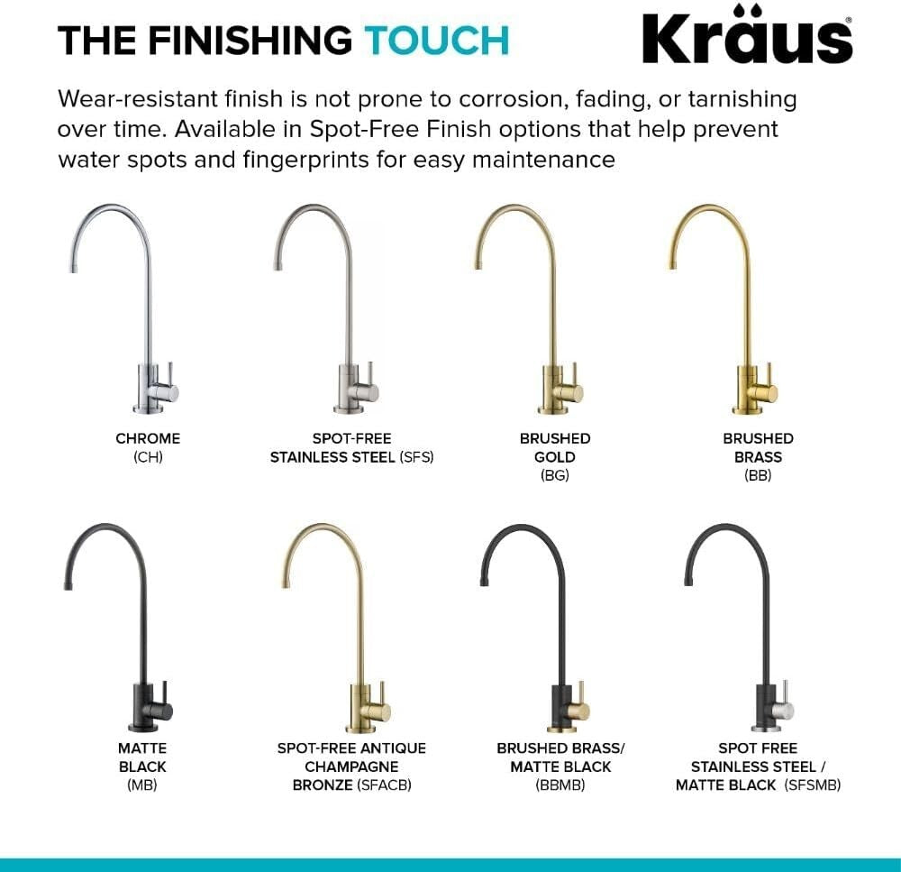 Durable Spot-Free Stainless Steel Drinking Water Faucet - Purita High-Arc Design