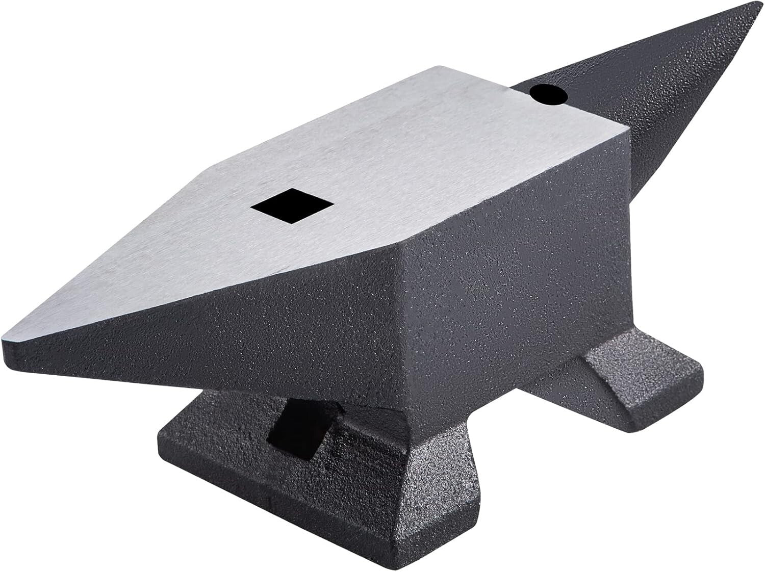 22 lbs Cast Steel Anvil for Blacksmithing - Large Countertop & Stable Base