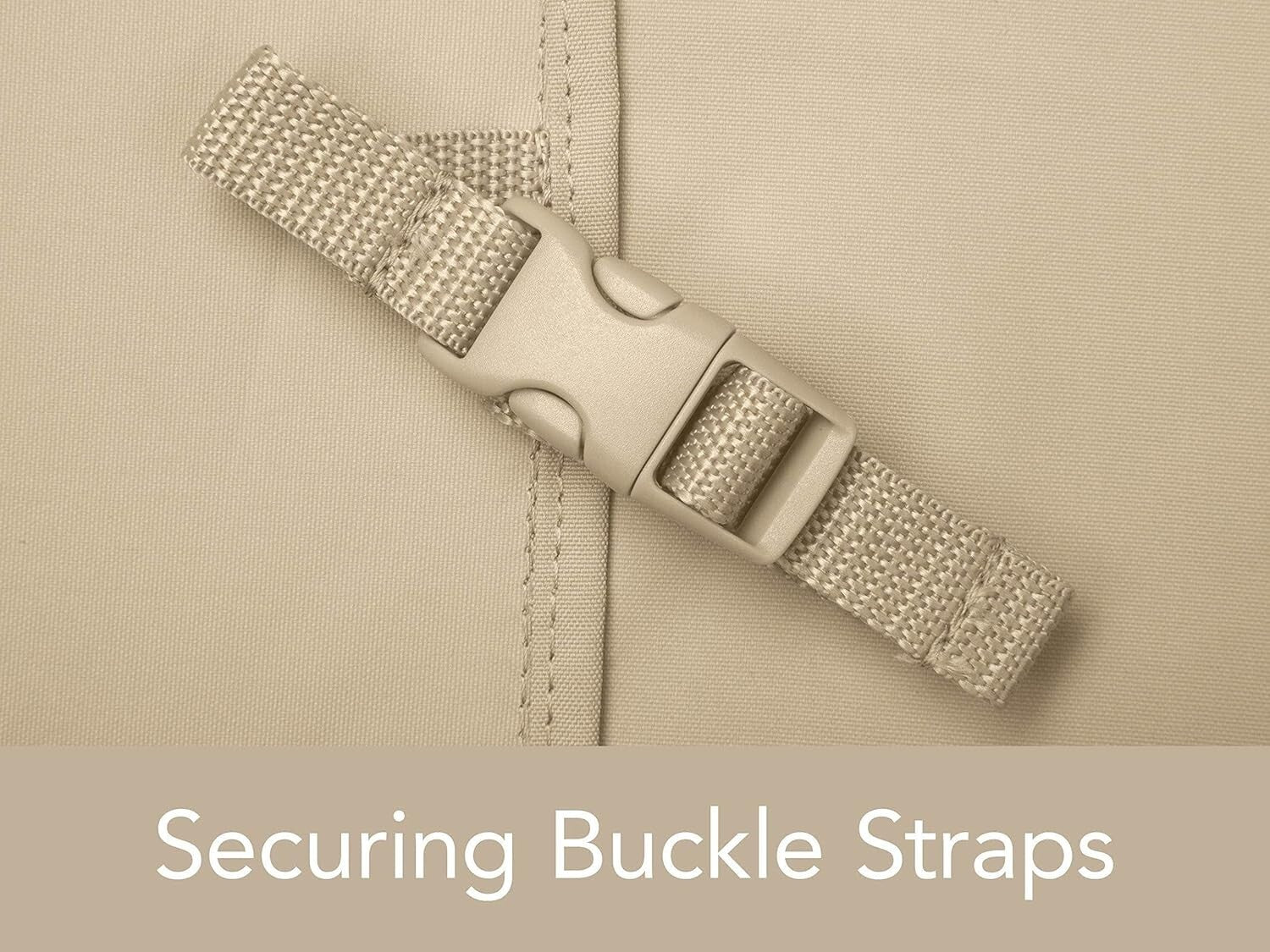 Secure Fit Outdoor Sofa Cover with Elastic Closure - Protects Against Elements