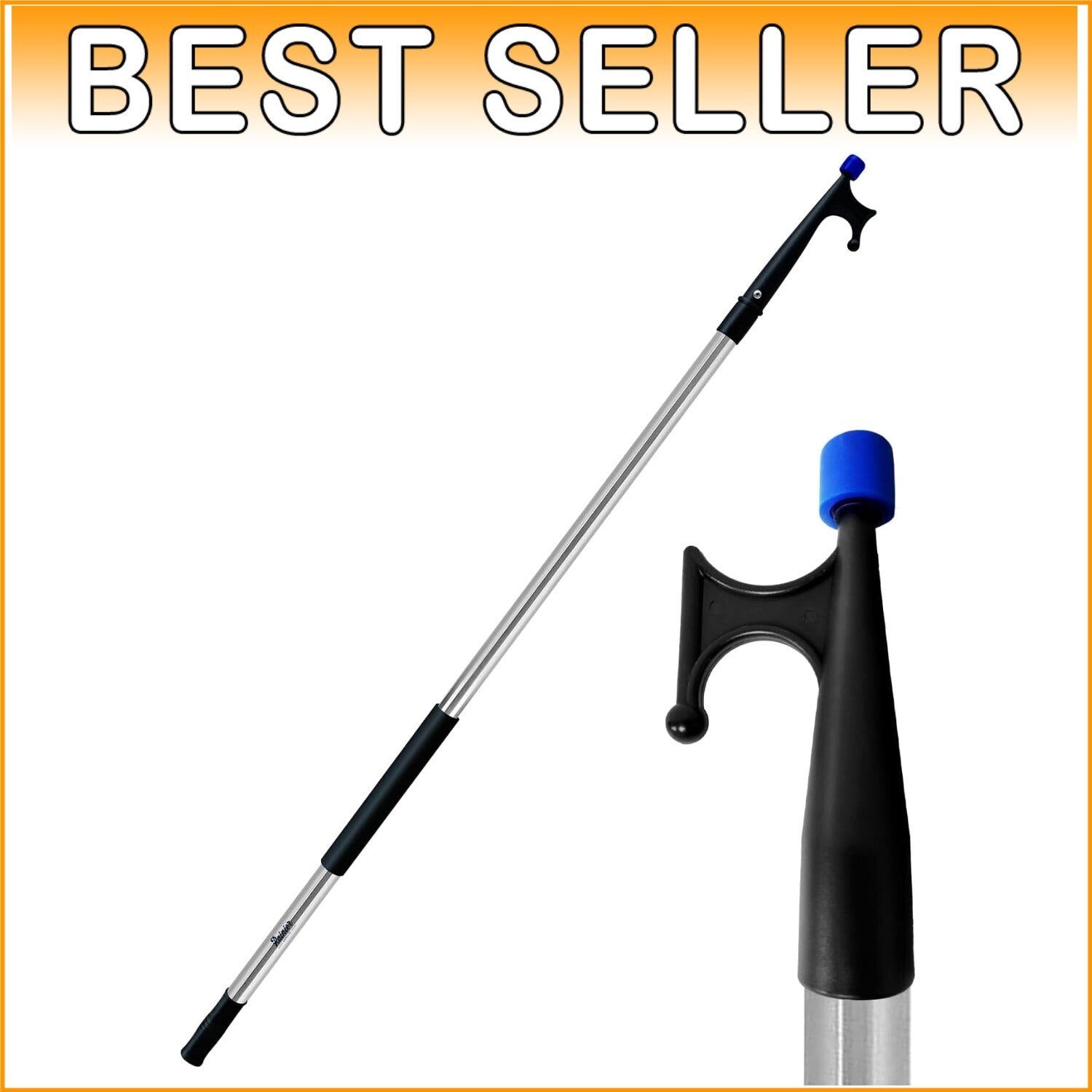 Universal Telescoping Boat Hook - 4.5-8 ft Lightweight for Mooring & Fishing