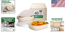 Load image into Gallery viewer, Eco-Friendly 100 Count Oval Paper Bowls - 40 oz, Ideal for Parties &amp; Takeout