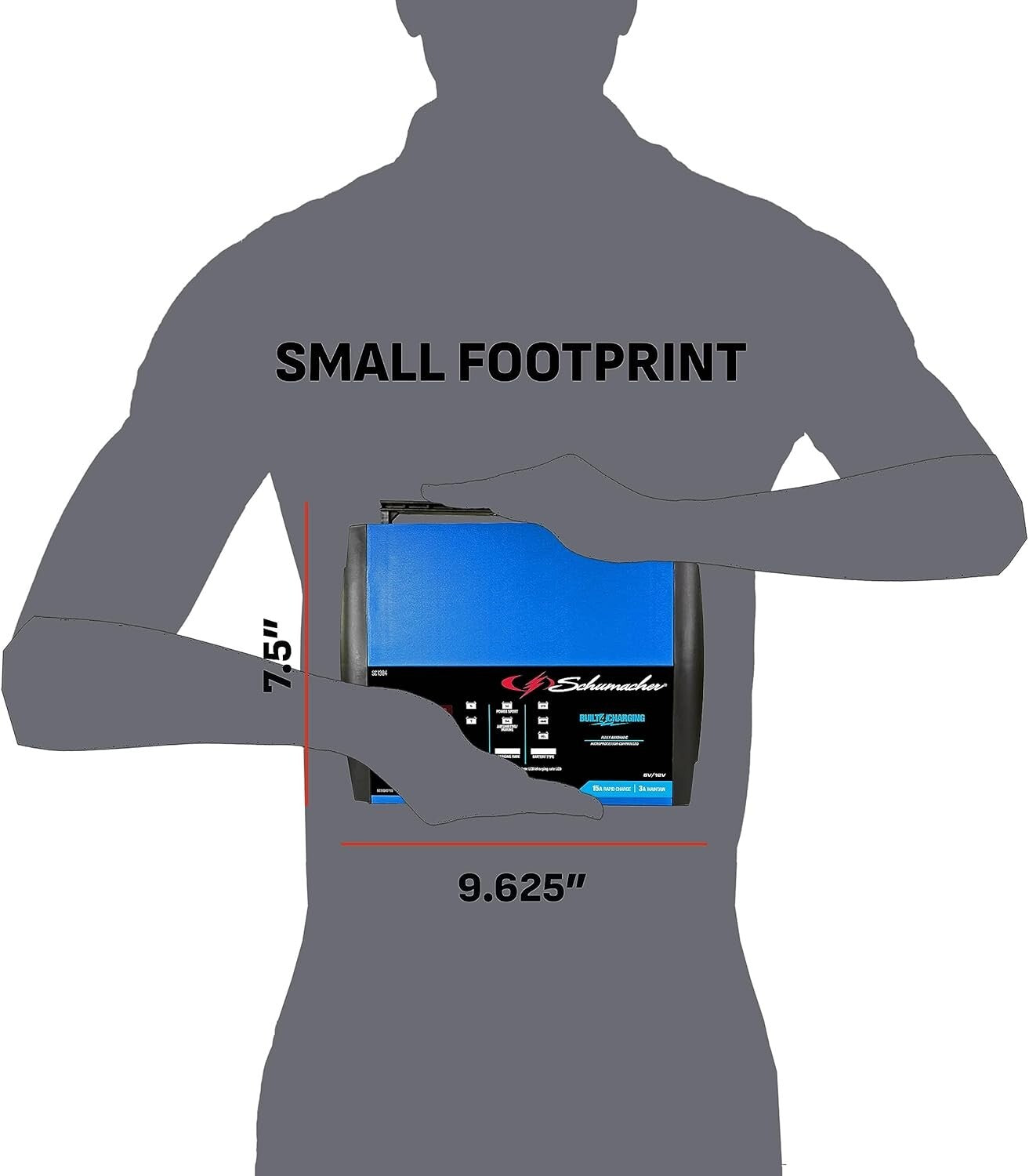 15 Amp Fully Automatic Battery Charger & Maintainer for Marine, Car & Motorcycle