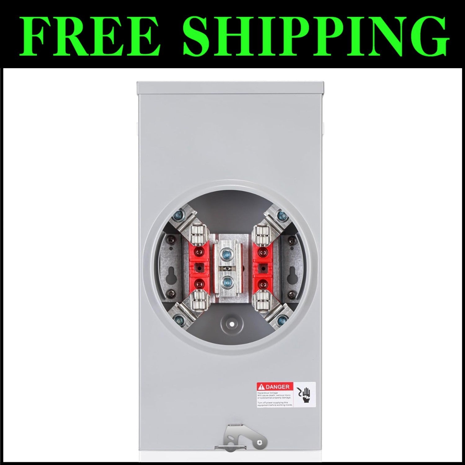 Efficient 200 Amp Meter Socket with Copper Internals for Stable Transmission