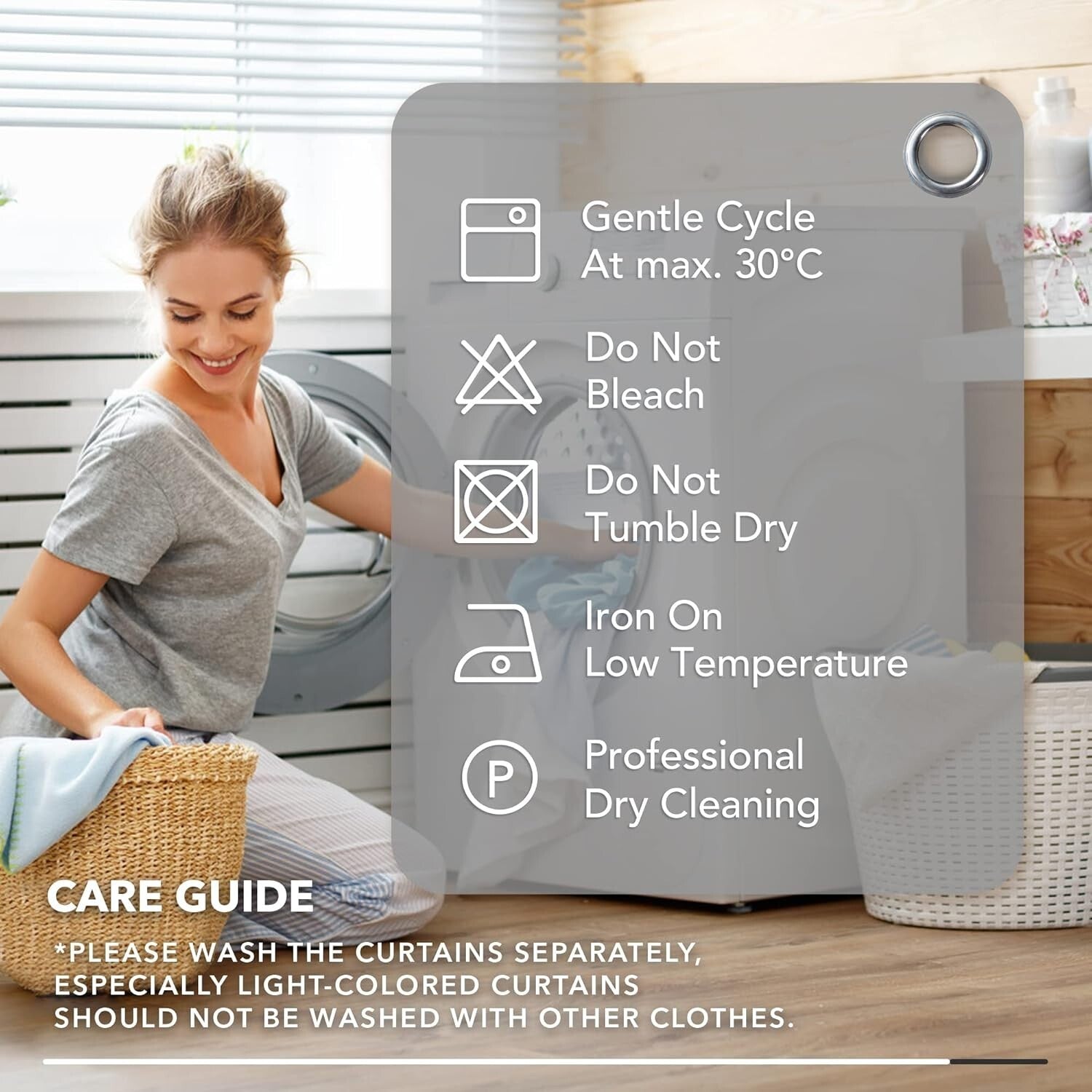 Versatile Blackout Drapes - Light Grey 52x95 Curtains with Dual Hanging Options