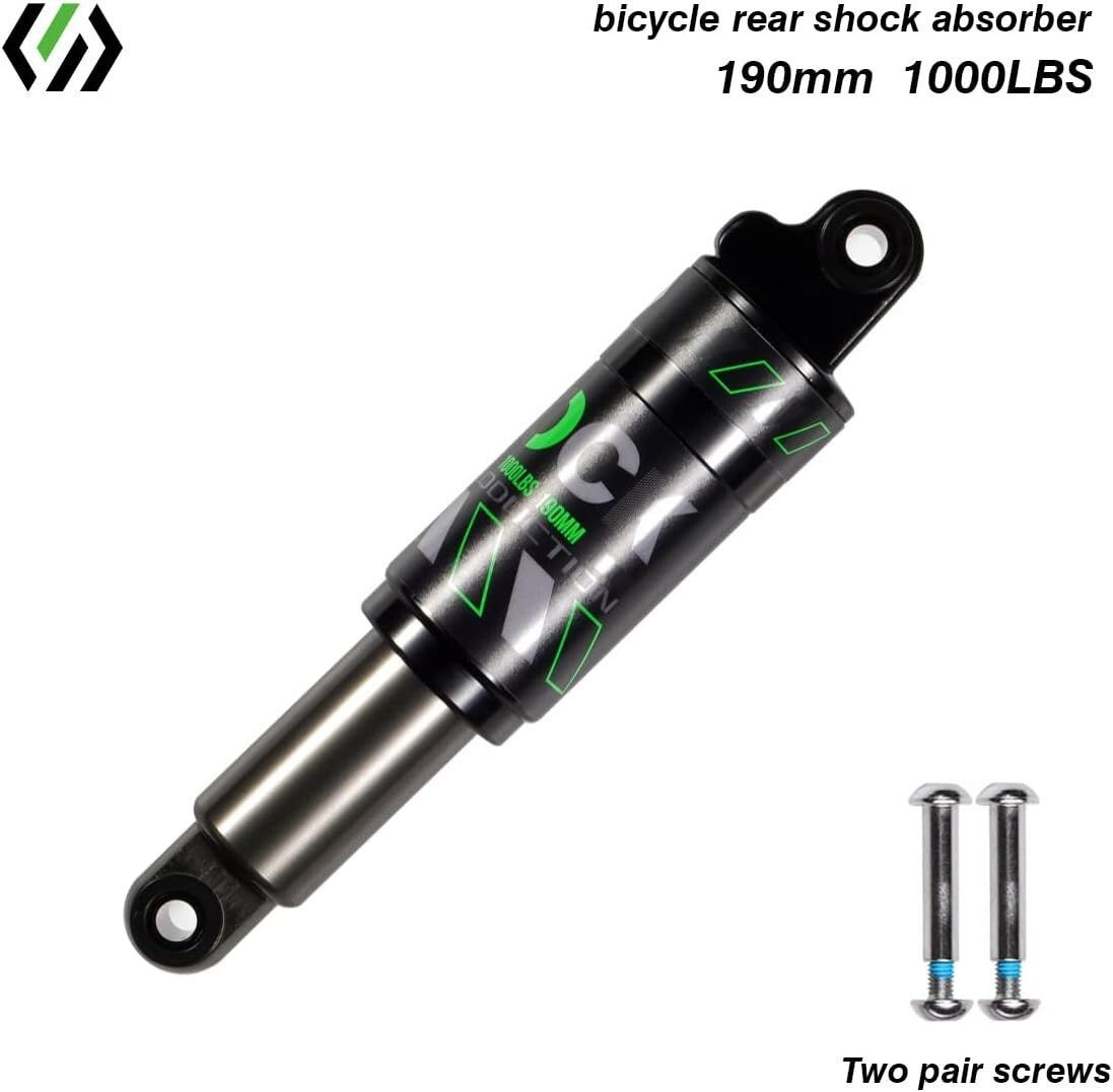 Premium Aluminum Mountain Bike Shock Absorber 120mm-200mm - Adjustable Load