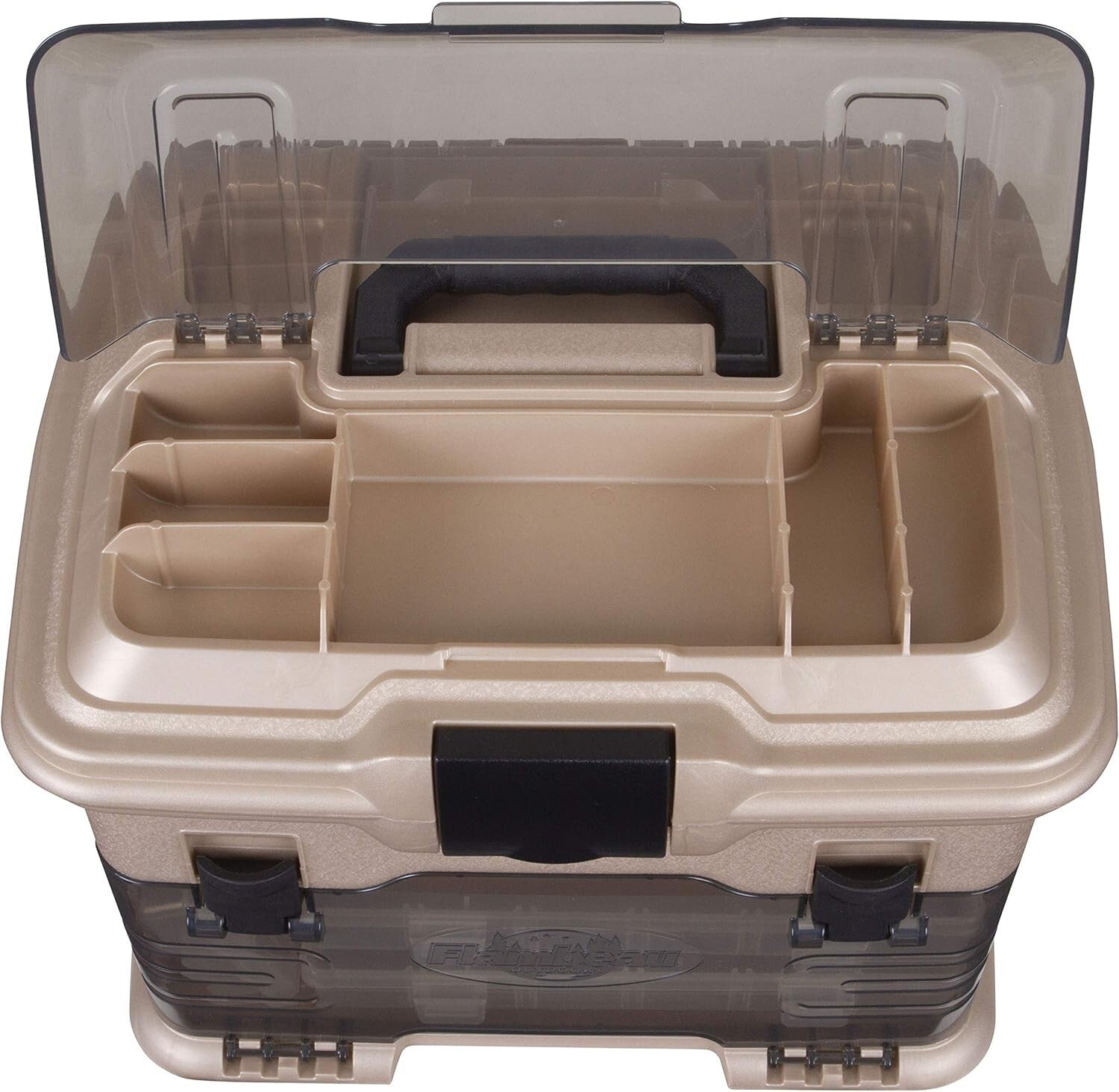 Gold/Black Portable Fishing Tackle Multiloader with Tuff Tainers & Compartments